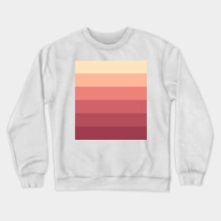 Stripes - Gradient - Dark to Light red and yellow summer sunset Crewneck Sweatshirt